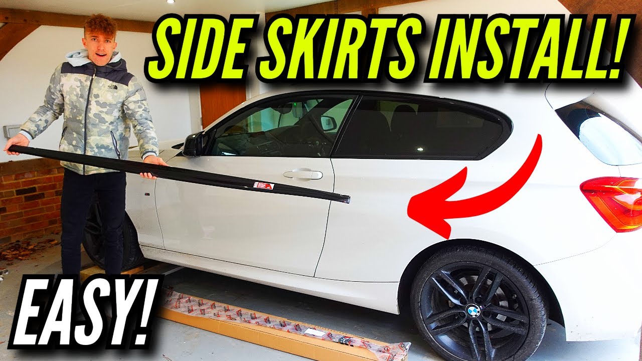 КАК УСТАНОВИТЬ БОКОВЫЕ ЮБКИ Maxton Design на BMW 1 серии F21 (ЛЕГКО!)