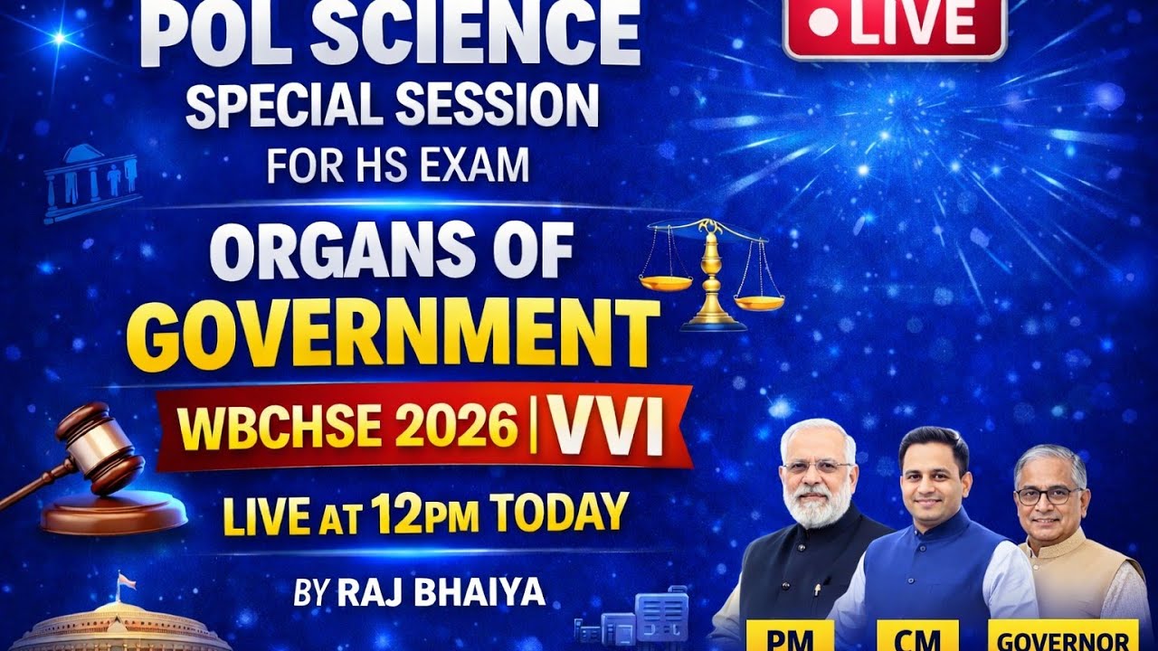 BFI art's classes is live! PRIME MINISTER, GOVERNOR | POL SCIENCE SPECIAL SESSION| WBCHSE| VVI QUEST