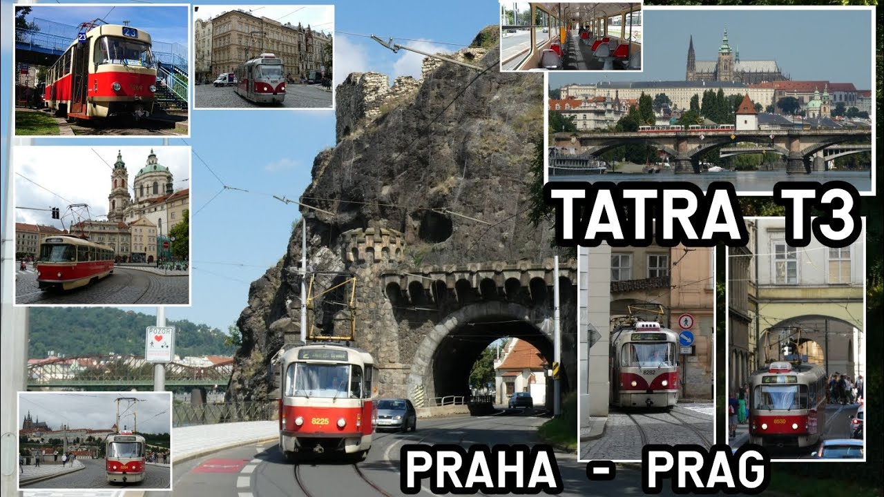 TATRA T3 Tramvaje Praha - Straßenbahn Prag - Tram Prague / Aug. 2023 🇨🇿 🚋