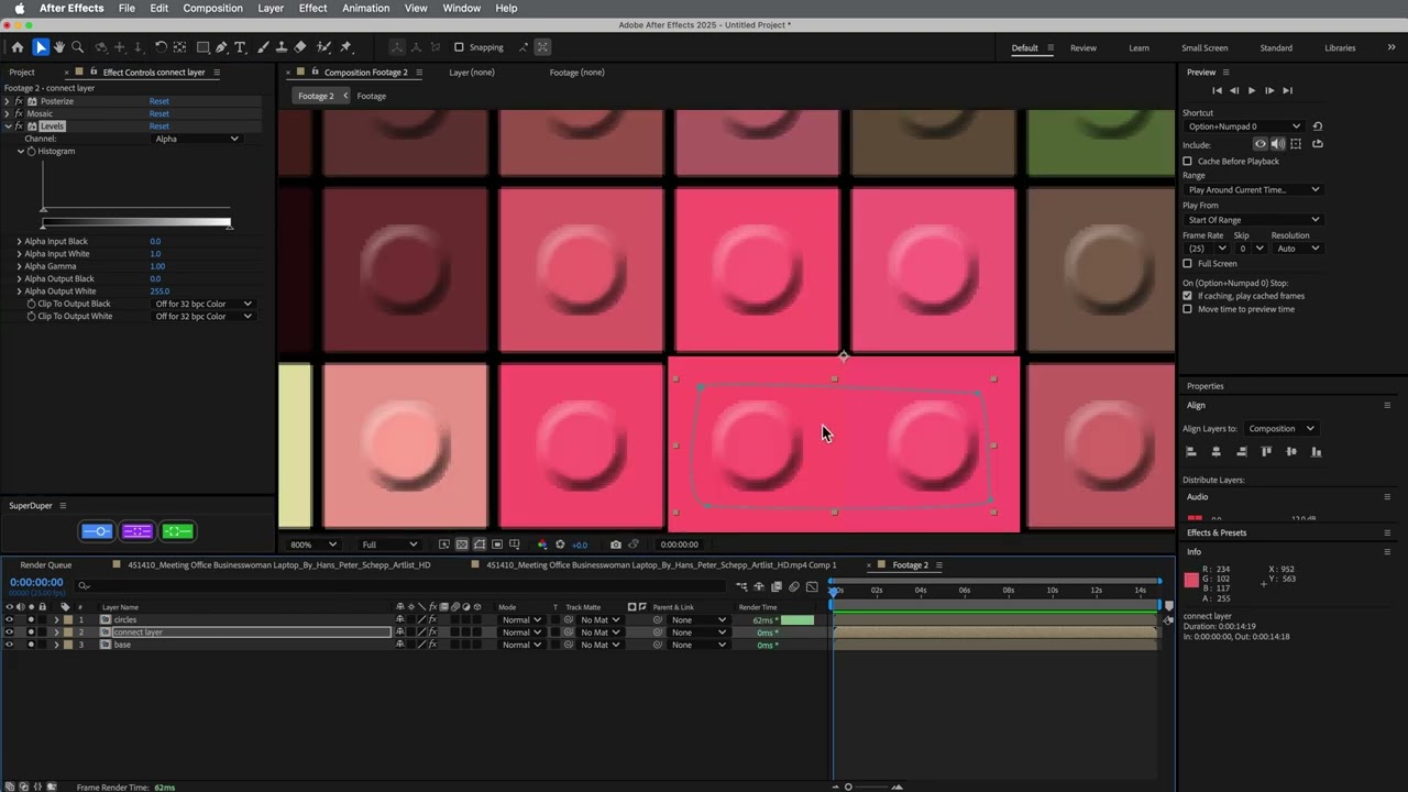 Lego Look tutorial in After Effects