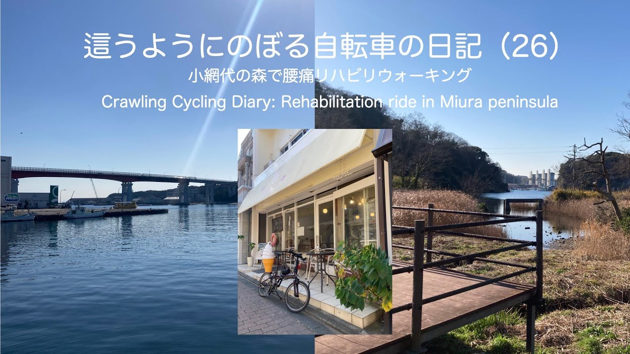 這うようにのぼる自転車の日記（26）　小網代の森でリハビリウォーキング / Crawling Cycling Diary Rehabilitation ride in Miura peninsula.