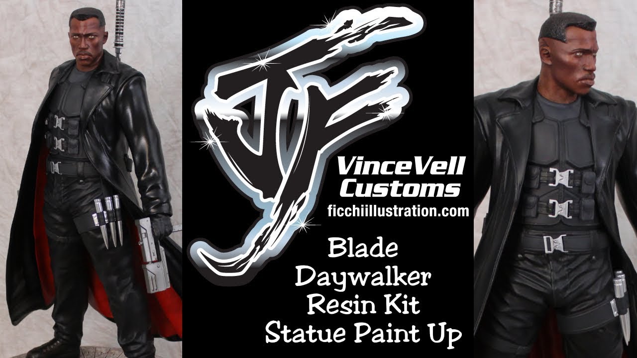 Blade Daywalker Resin Kit statue Paint Up