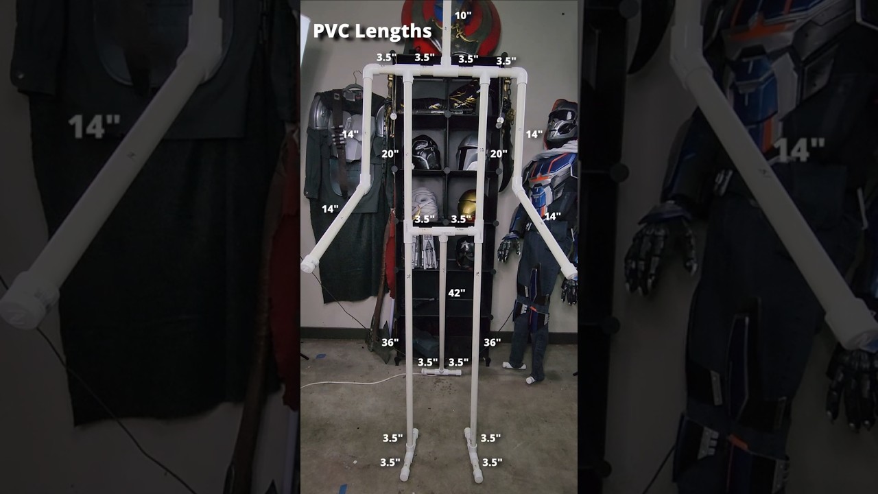 Cosplay Armor Display Stand Tutorial in 60 Seconds