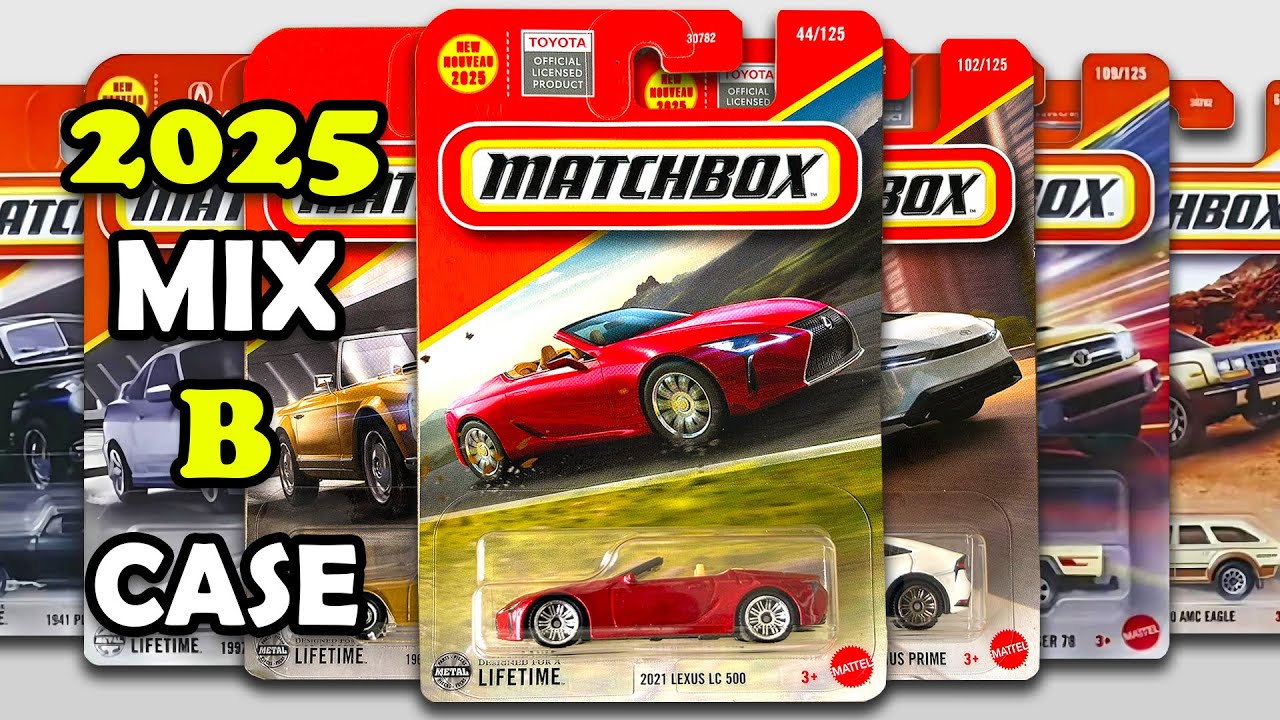 Showcase - 2025 Matchbox Mix B Case Highlights, Lexus LC 500, BMW 3 Series Touring, Revero & More.