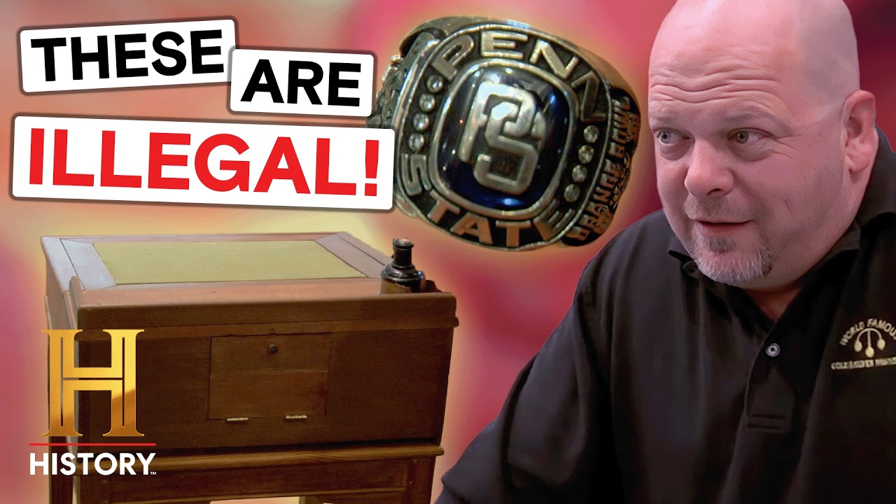 Pawn Stars: 5 SUPER RARE ILLEGAL ITEMS! | History