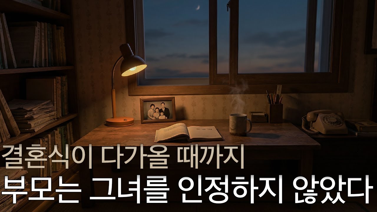 결혼식 전날까지 부모님은 제 아내를 인정하지 않았습니다