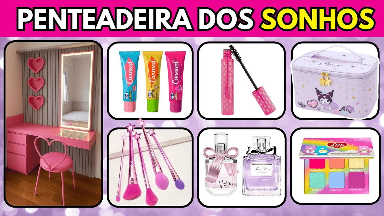 💄✨MONTE SUA PENTEADEIRA DOS SONHOS  ✨ #quiz