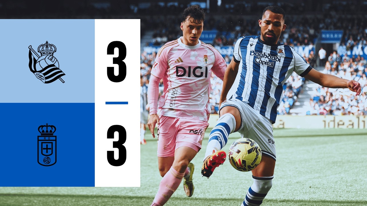 HIGHLIGHTS | LaLiga 25-26 | J25 | Real Sociedad 3 - 3 Real Oviedo