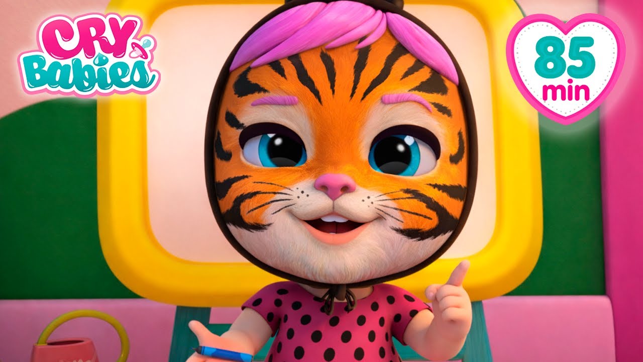 We Paint Our Faces Like Animals 🦁 Cry Babies ⭐ Cartoons for Kids in English