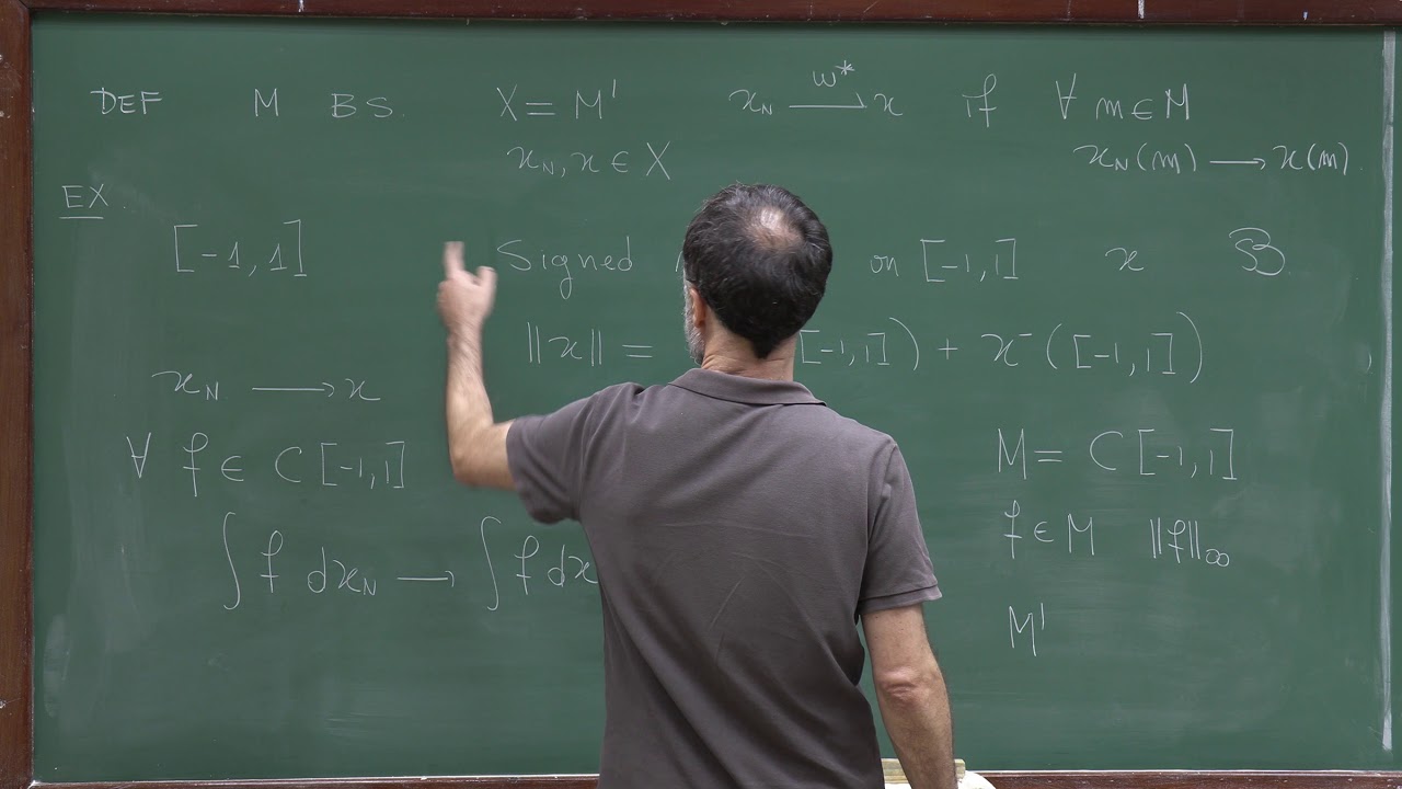 Doctorate program: Functional Analysis - Lecture 24: Weak* topology
