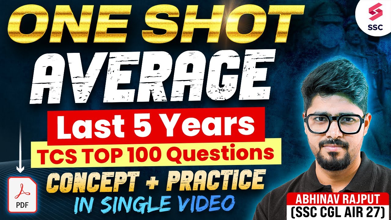 Complete Average for SSC CGL 2025 | SSC CGL Important Topics | By Abhinav Rajput