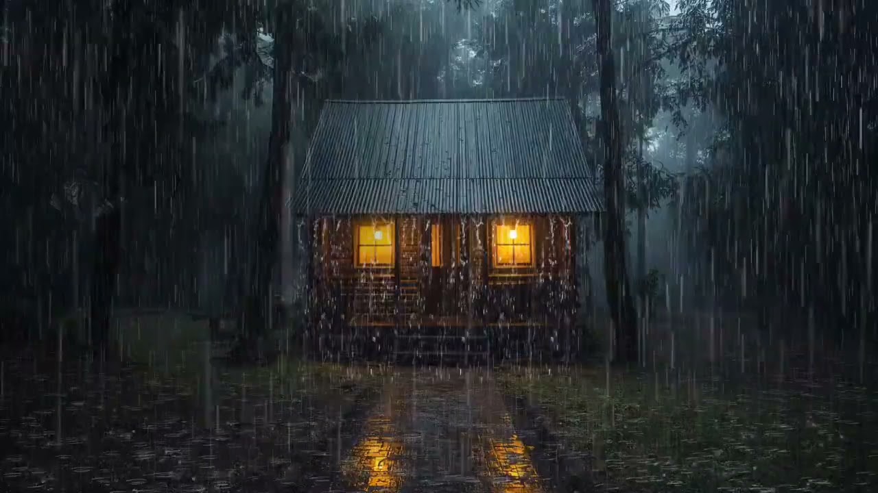 No Ads Rain Sounds for Sleeping – Relaxing ASMR Rain on Roof for Insomnia Relief & Meditation