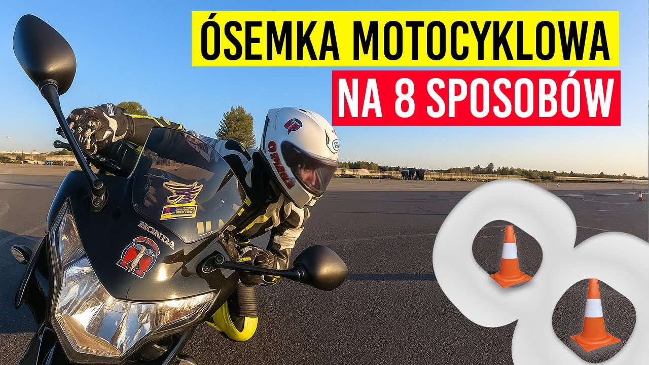 Jak na zwykłej ósemce nauczyć się większości technik jazdy motocyklem? Od stabilnej jazdy po kolano!