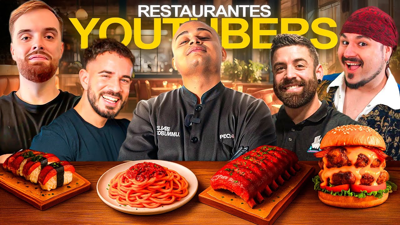 PROBANDO RESTAURANTES de YOUTUBERS | ELIAS DOSUNMU