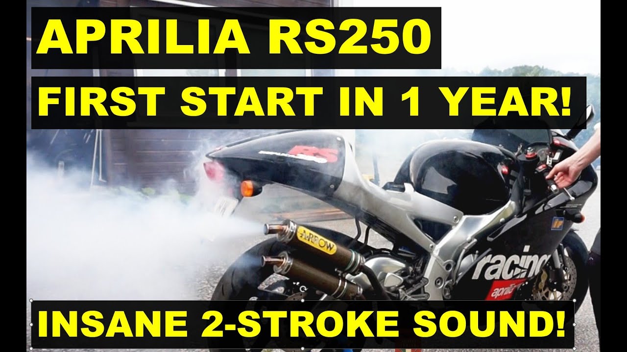 Aprilia RS250 – First Start After 1 Year! Brutal 2-Stroke Sound with Arrow Exhaust 🔥