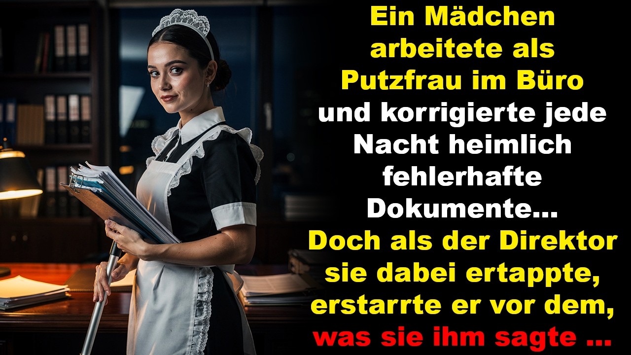 Die Nachtputzfrau sabotierte heimlich wichtige Firmendokumente, und als die Wahrheit ans Licht kam …