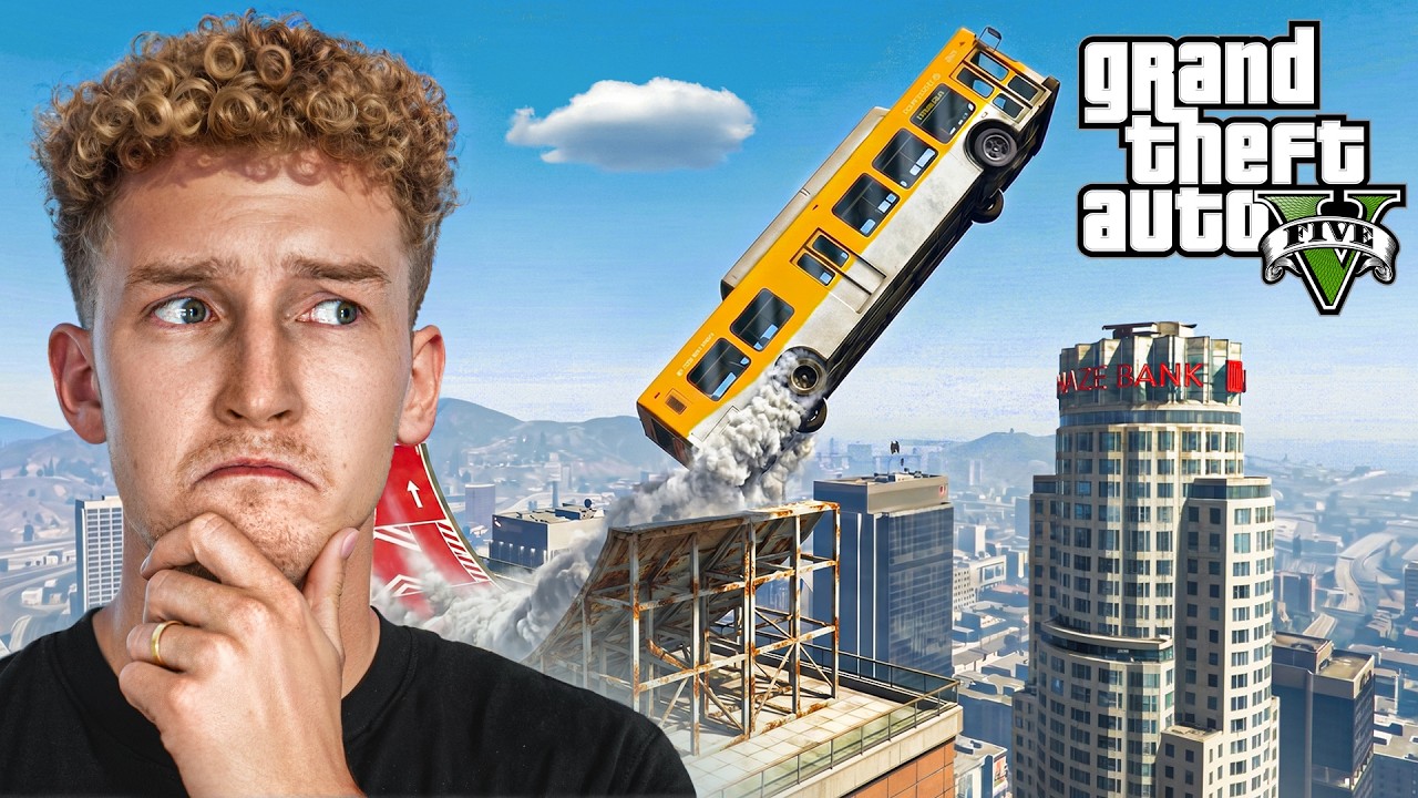 GTA V - FUNNY STUNT CHALLENGE 46! 😂