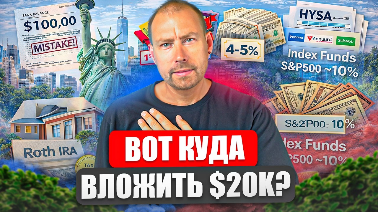 Куда инвестировать первые деньги в Америке в 2026? План для новичка!