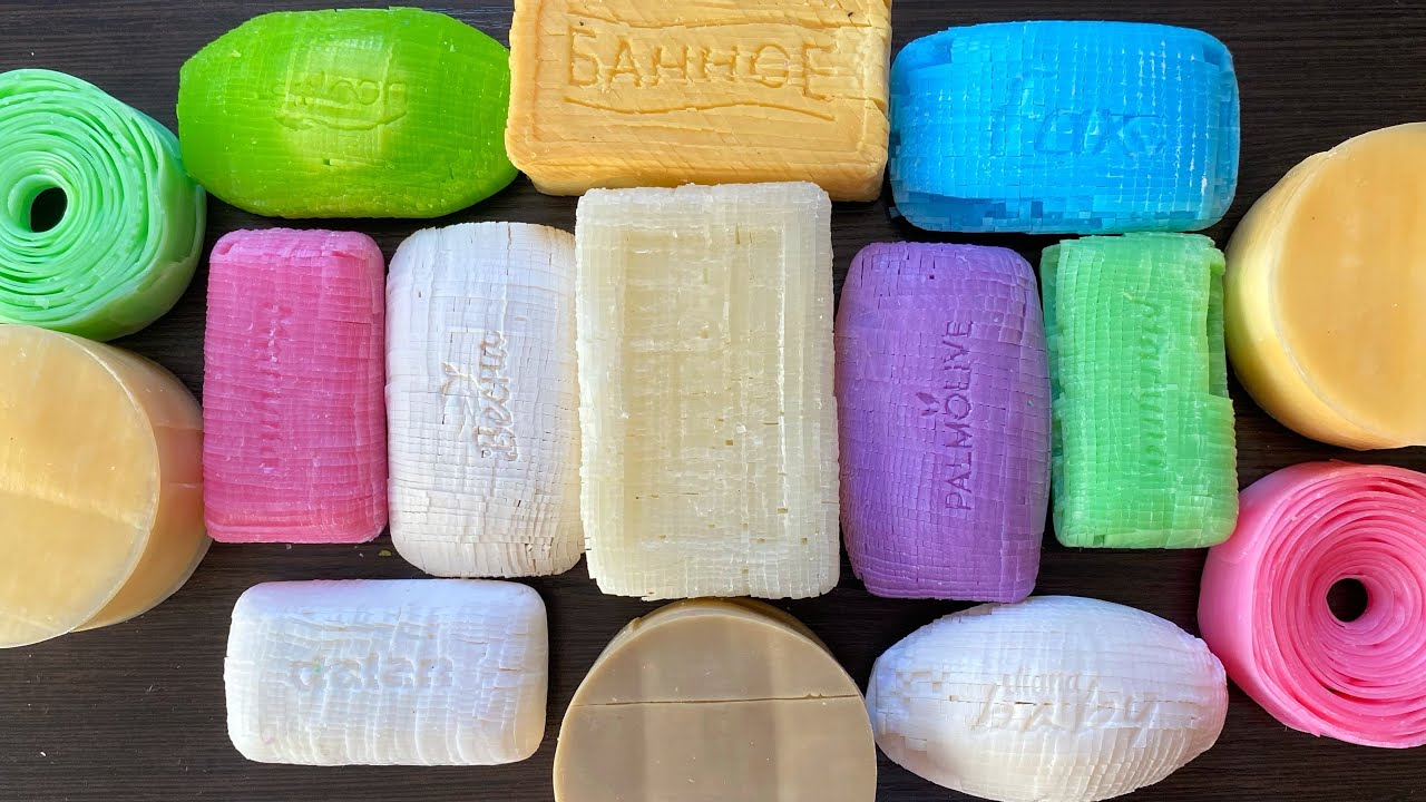 Soap Cubes. Satisfying video ASMR. Crunchy Sound. No talking. Relaxing video for good night