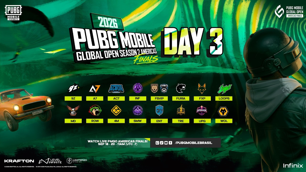 [ENG] 26 PMGO S2 AMERICAS - FINALS | DAY 3 | PUBG MOBILE GLOBAL OPEN SEASON 2