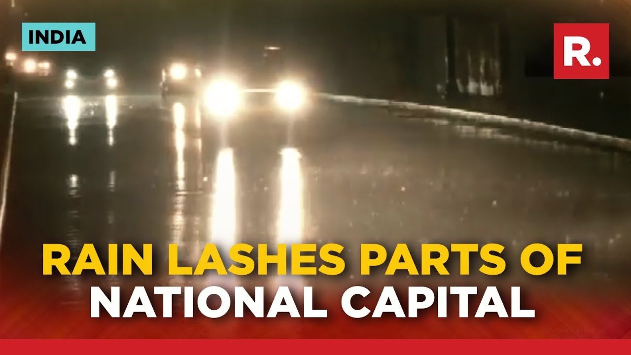 Rain Brings Down Mercury In Delhi; Visuals From Several Parts of City