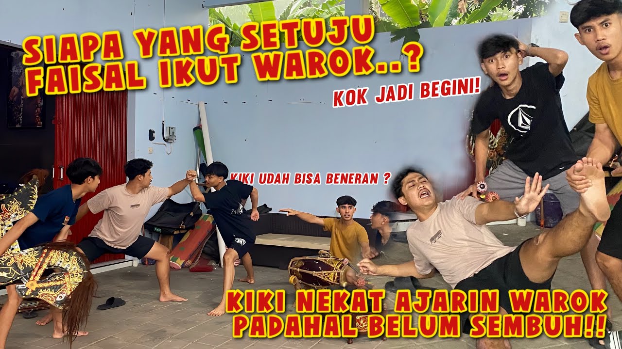 KIKI NEKAT AJARIN FAISAL MENARI WAROK !! padahal belum sembuh total.