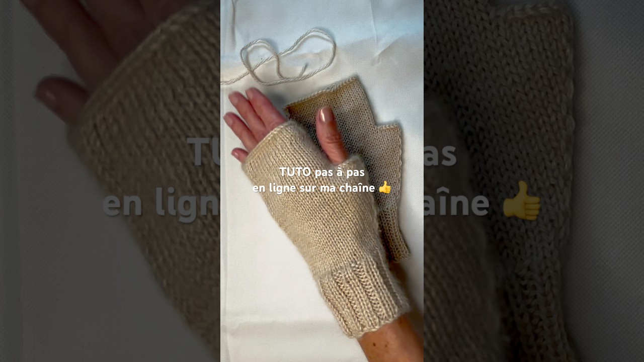 TUTO disponible sur ma cha&icirc;ne wooliwood tricot 🧶 #tricot #mitaines #tuto