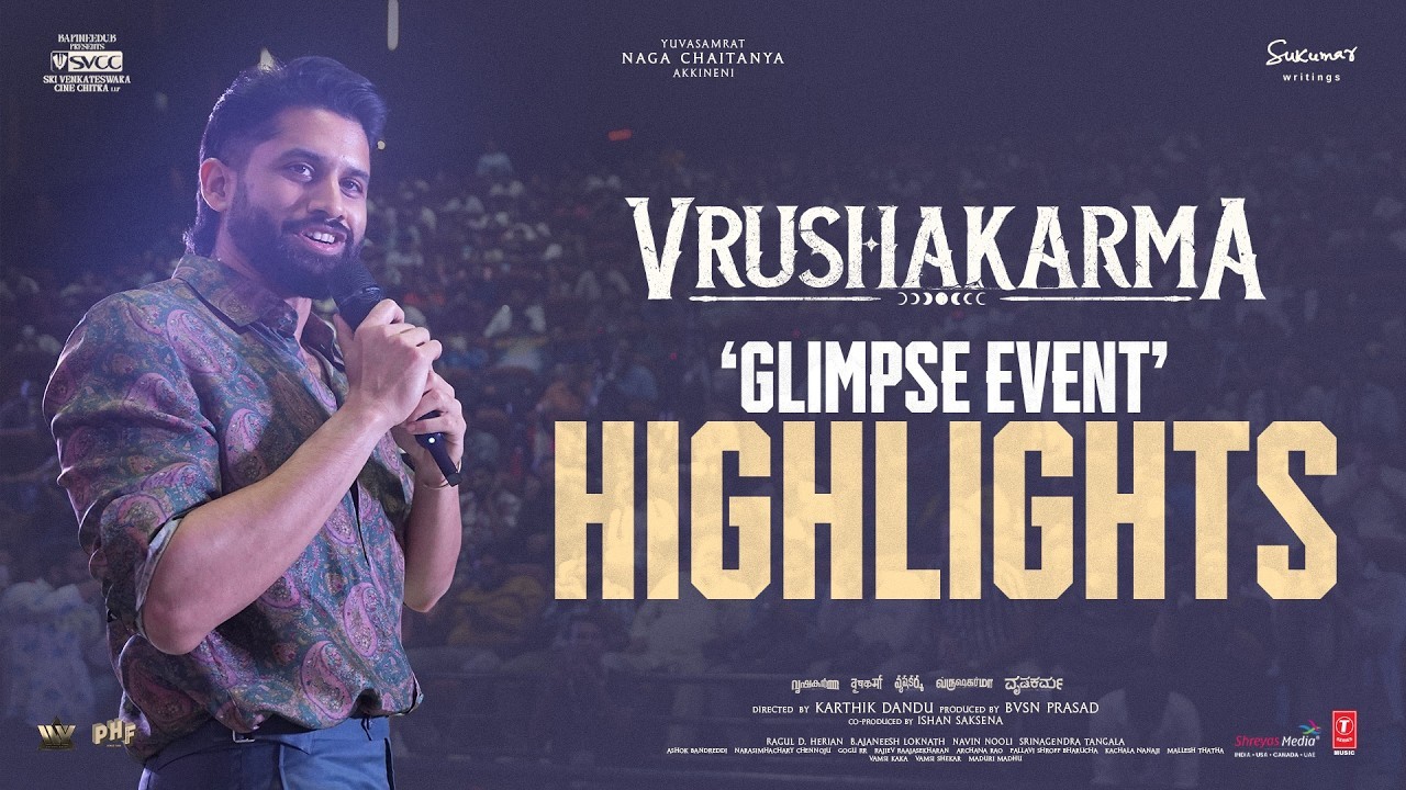 Vrushakarma Glimpse Launch Event Highlights | Naga Chaitanya | Meenakshi Chaudhary | Shreyas Media