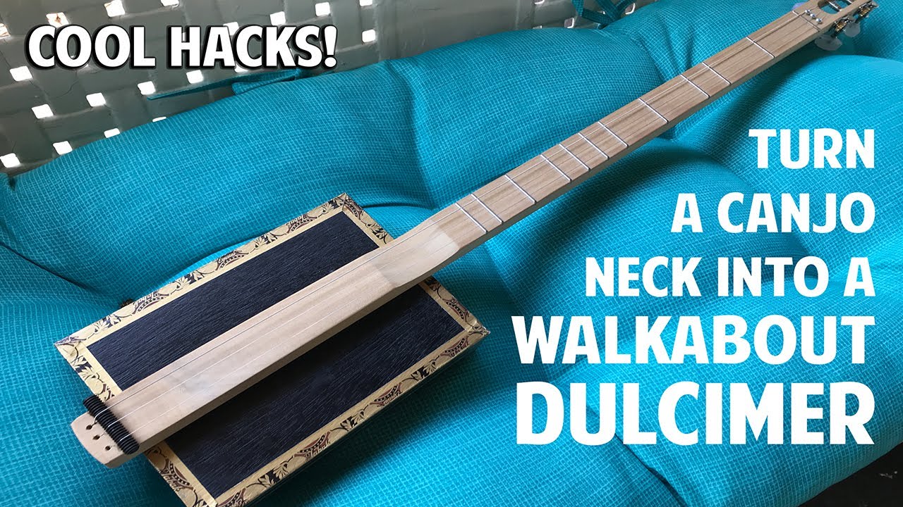 DIY Walkabout Dulcimer Hack - Modding a C. B. Gitty Canjo Neck