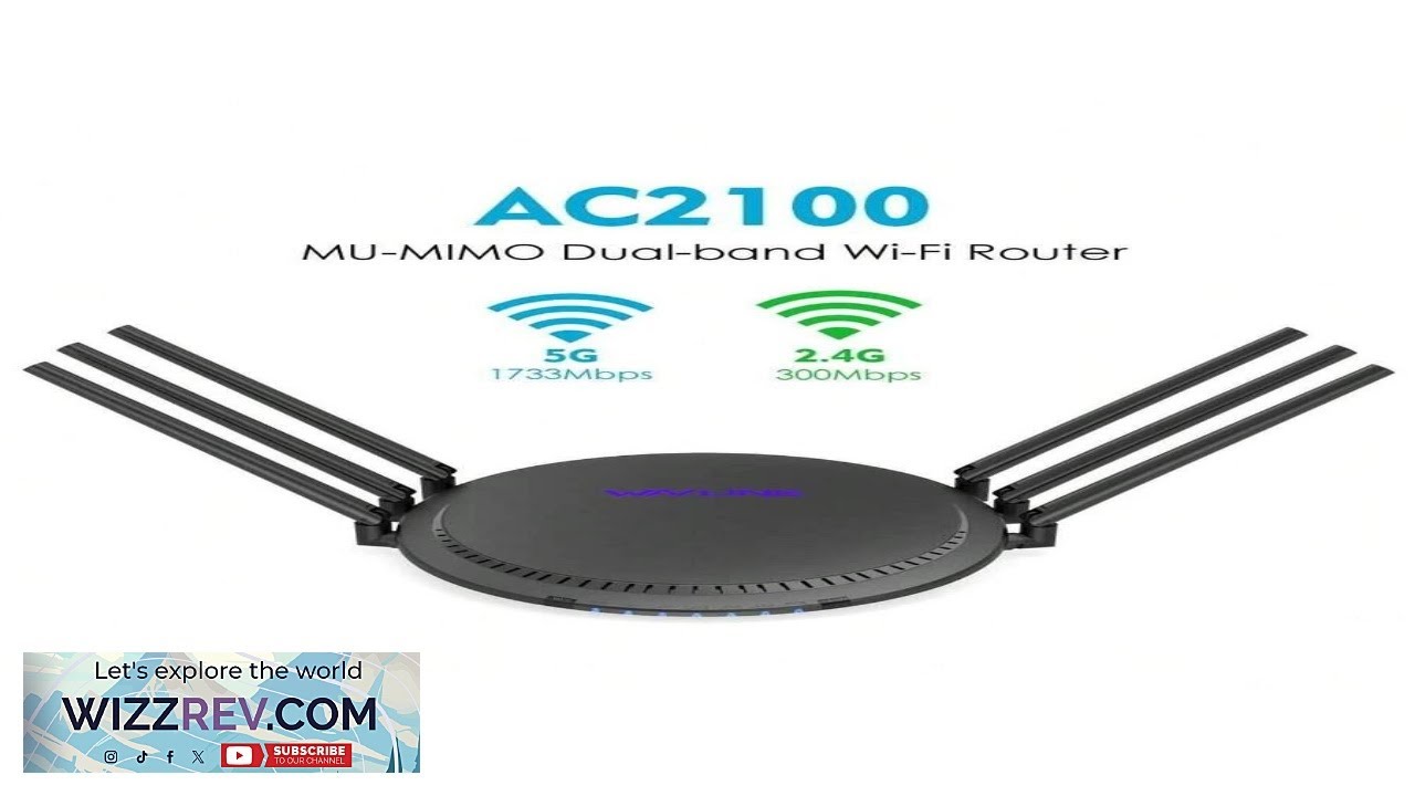 WAVLINK AC2100 WiFi Router Dual Band Wireless Internet Router 5 X 10 100 1000Mbps Gigabit
