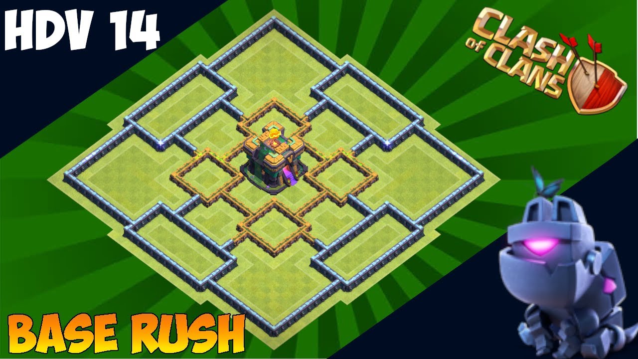 HDV 14 rush ANTI 2 ETOILES avec LIEN | MONTEZ EN TROPHEES | Clash of Clans
