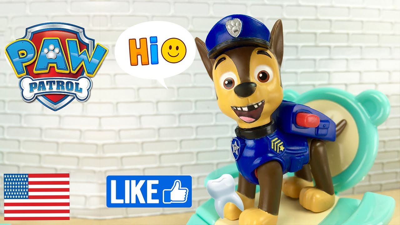 Paw Patrol at Dentist Chase Loses a Tooth - Tooth Fairy La Pat Patrouille Hvolpasveitin 狗狗巡逻队 中国
