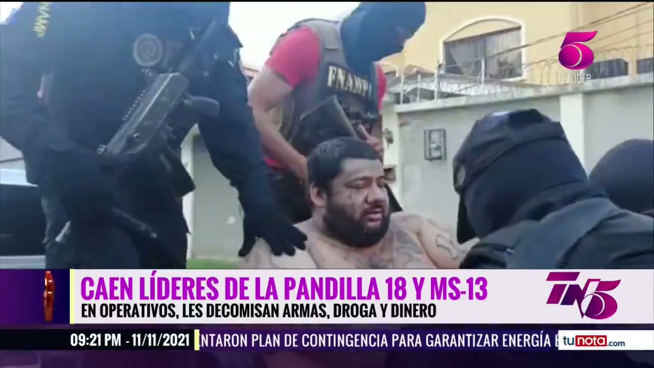 Caen líderes de la pandilla 18 y Ms-13