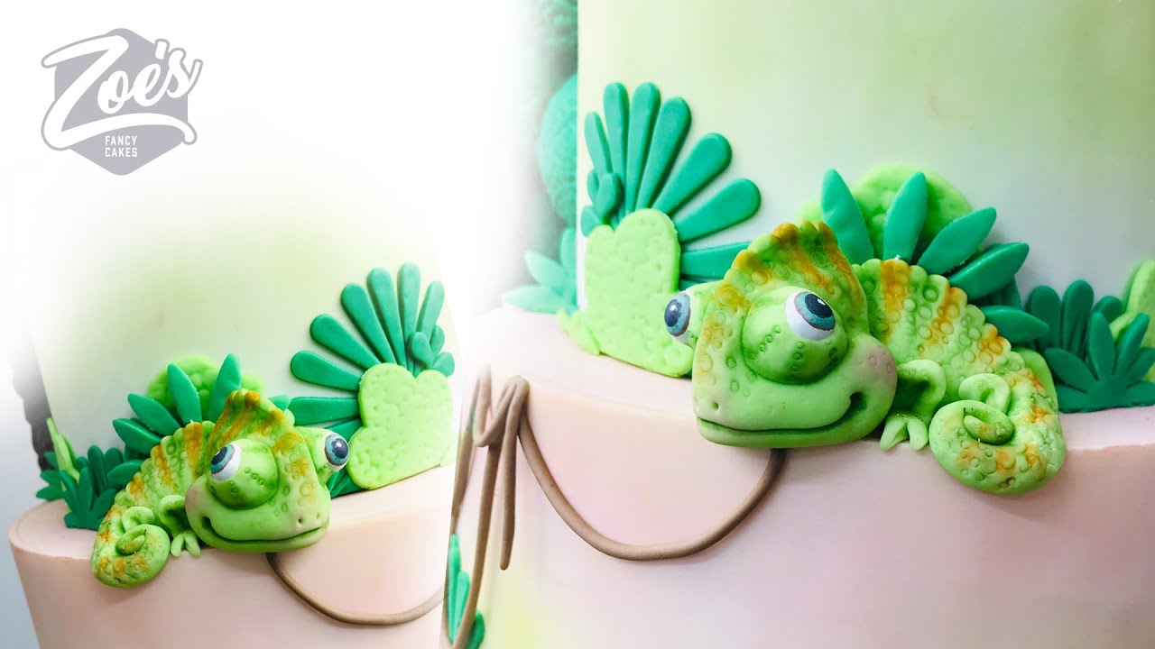 Chameleon cake topper tutorial Facebook live highlights