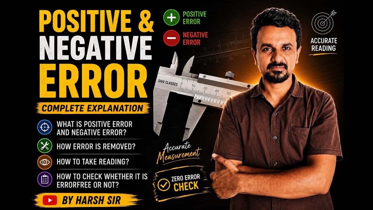 Positive & Negative Error | How to Remove Error & Take Accurate Readings | Zero Error Explained