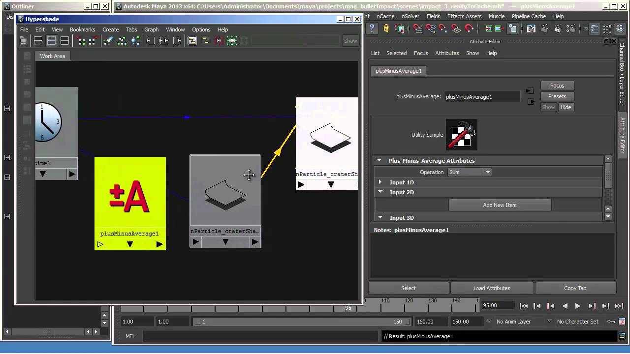 Maya tutorial: Create 3D impact craters, Part 3