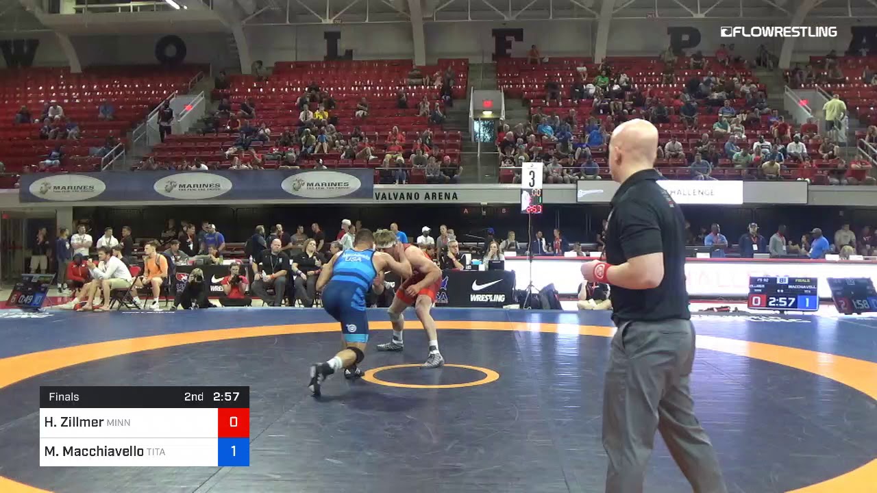 92 Kg Final Hayden Zillmer Minnesota Storm Vs Michael Macchiavello Titan Mercury Wrestling Club TM