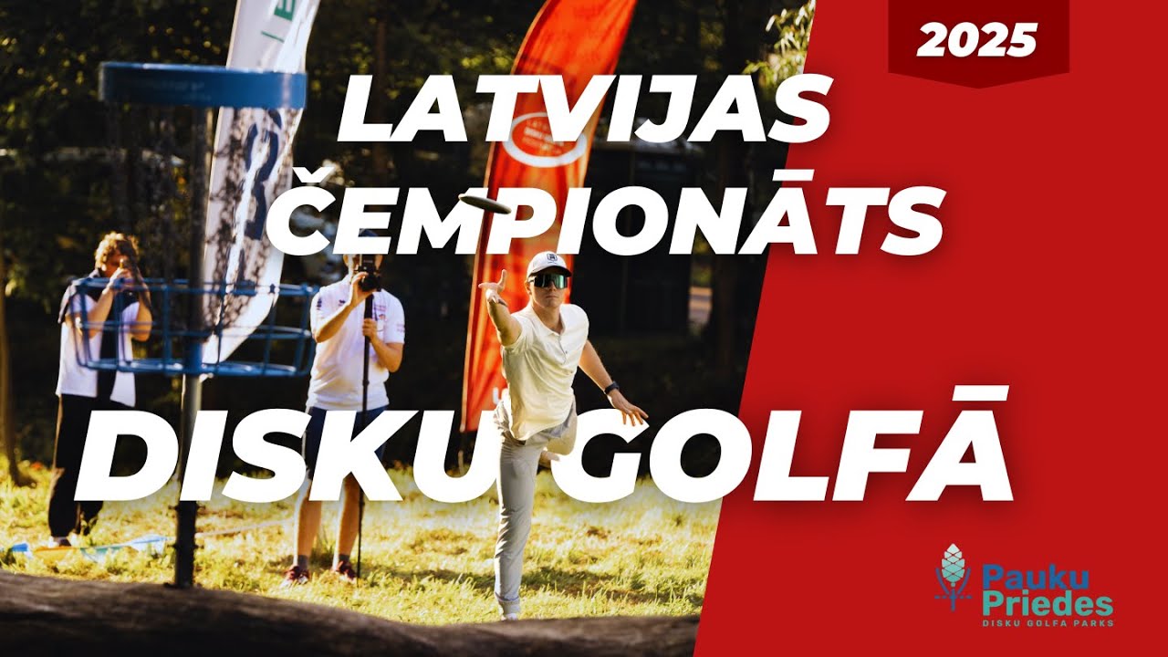 Latvijas Čempionāts Disku Golfa 2025 Pauku Priedes | MPO | Final Round Lead Card