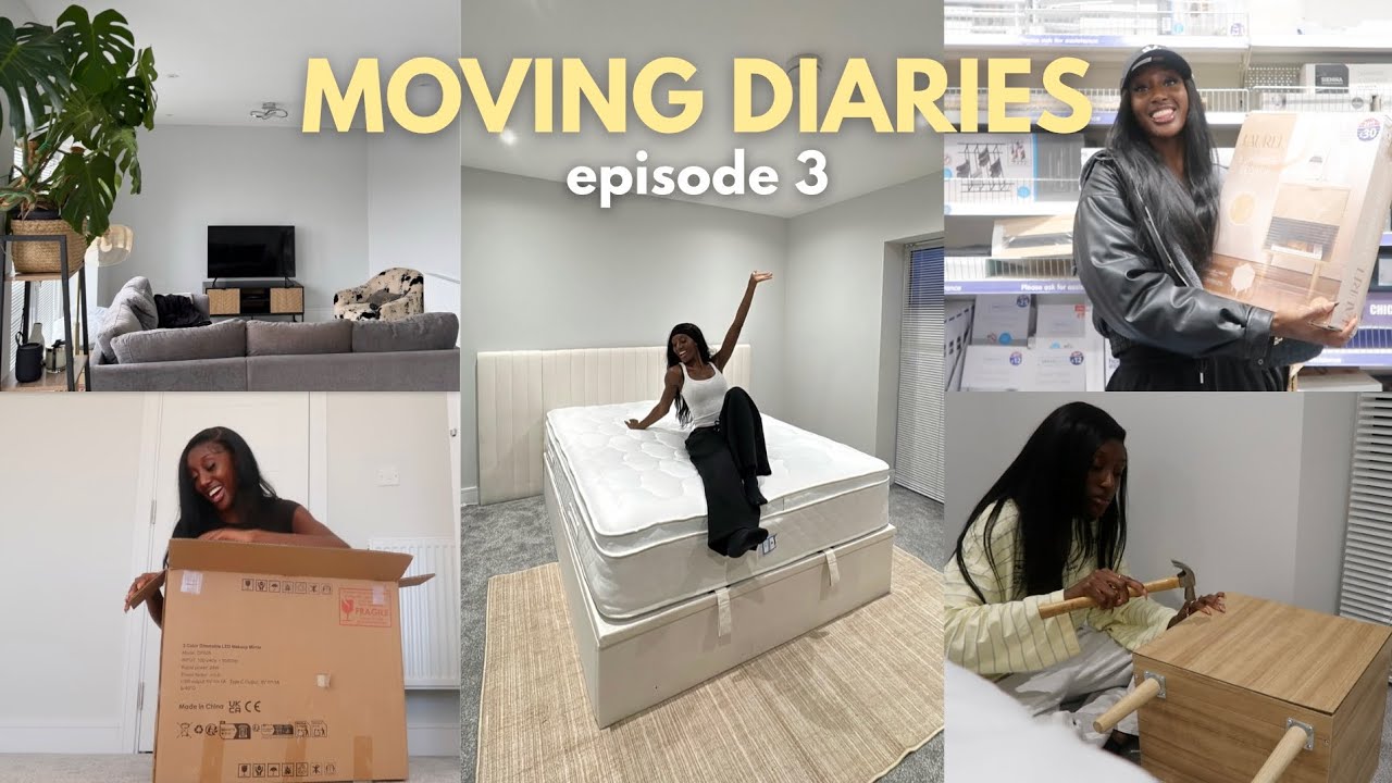 Moving Diaries Ep.3 | FINALLY got a bed, DIY furniture building & ALOT of deliveries!🏠