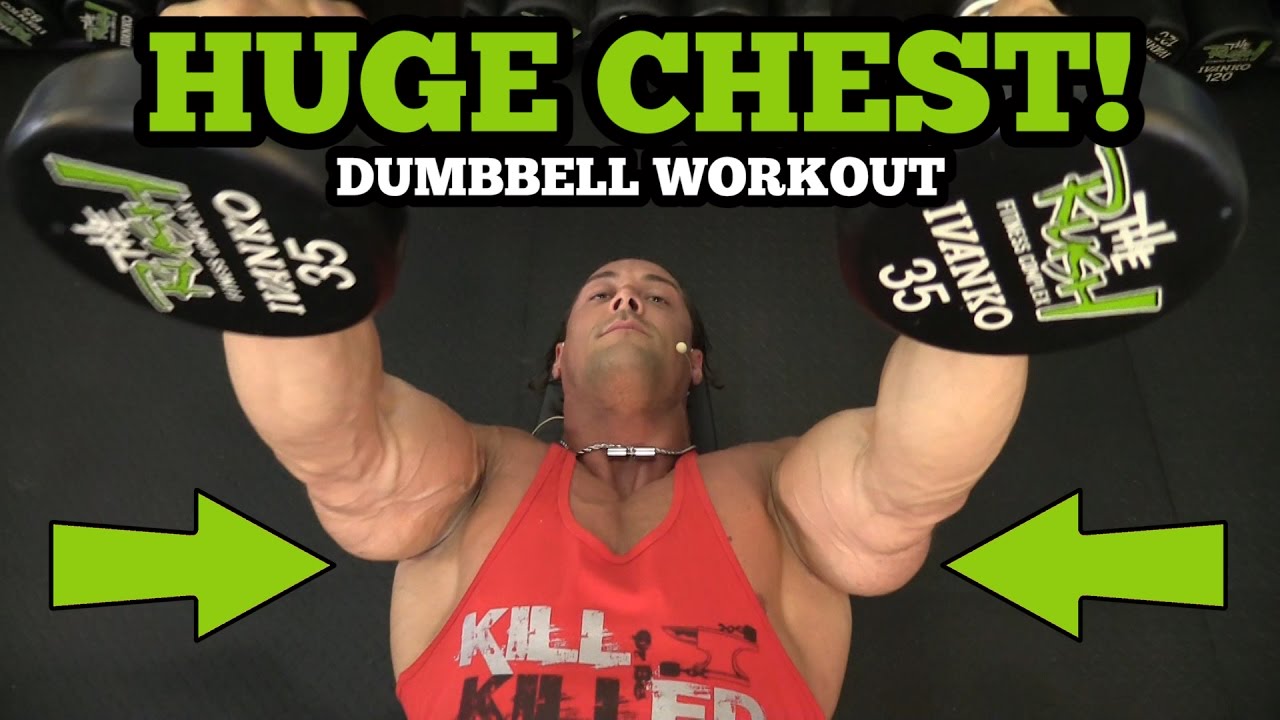 Chest Workouts at the Gym with Dumbbells