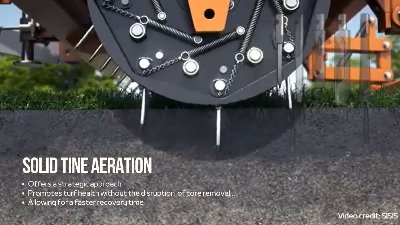 Solid Tine Aeration - Techy Turf Series