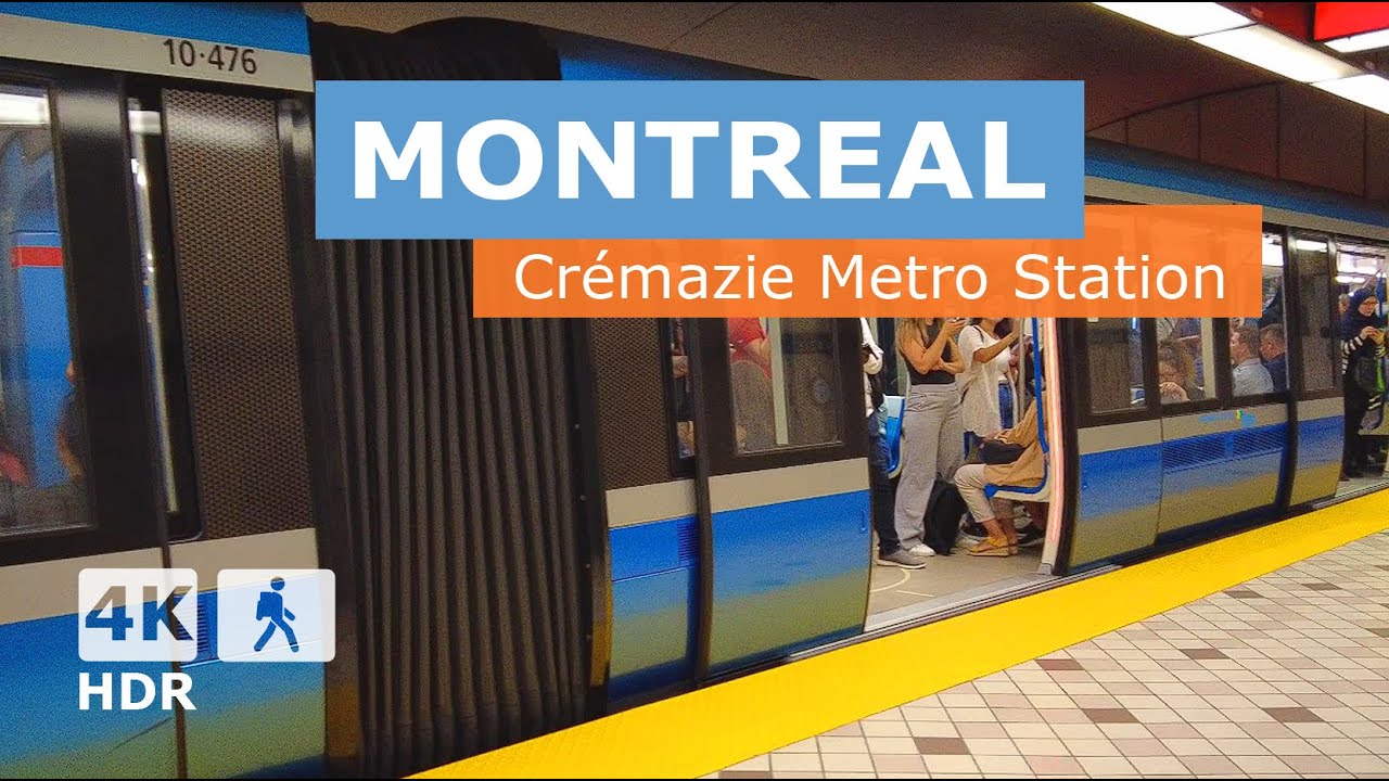 [ 4K ] Crémazie Metro Station Walking Tour | 🟠 Orange Line | Montreal, Quebec, Canada 🇨🇦 2024