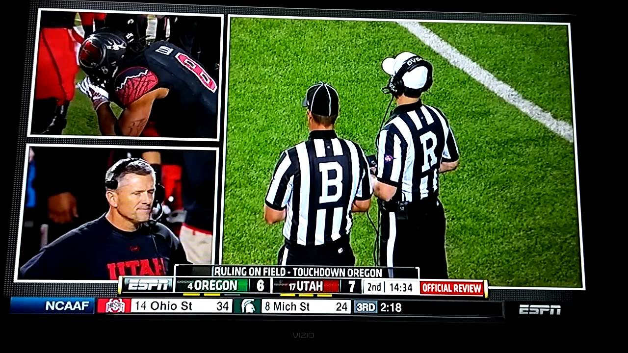 Kaelin Clay Utah Fumble Vs. Oregon Ducks NCAA