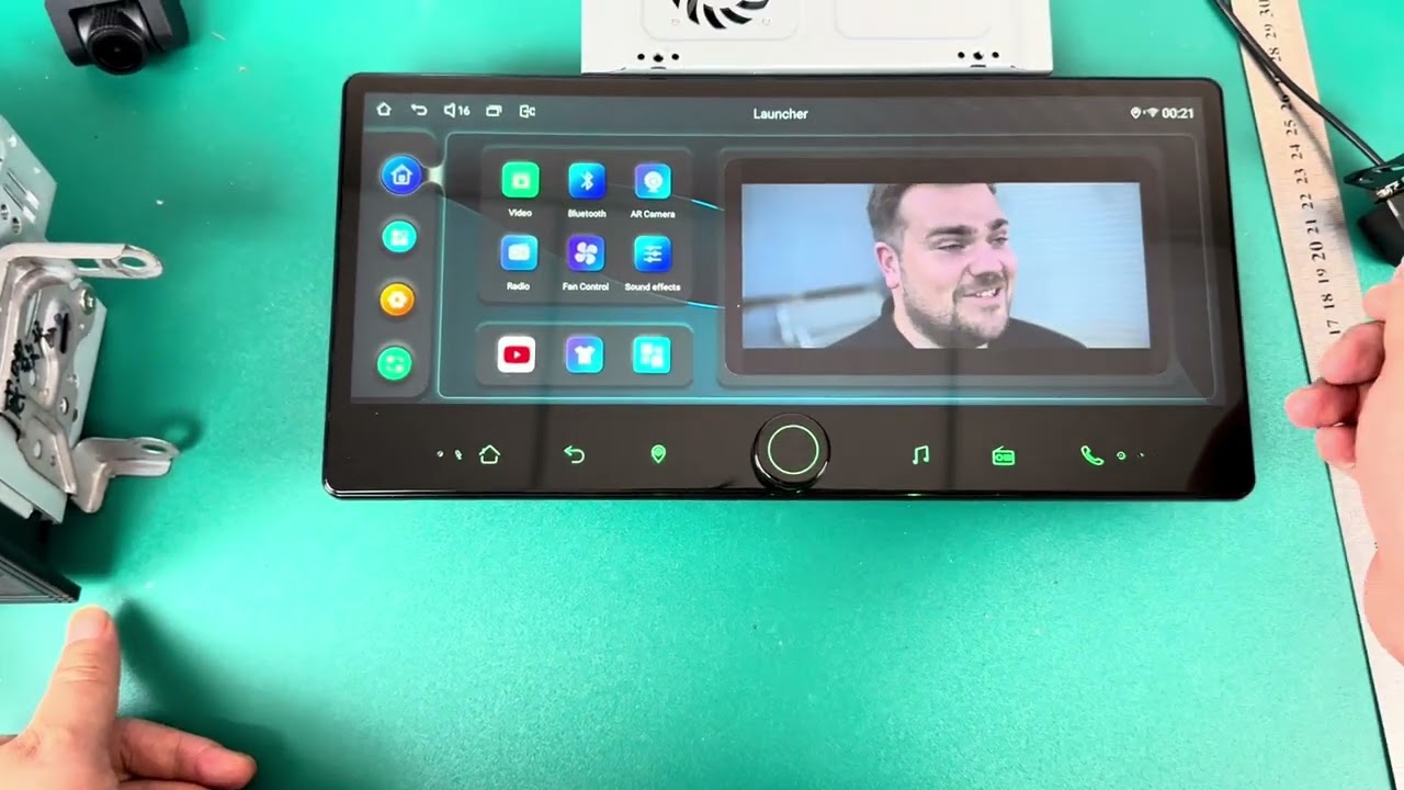 JOYING 12.3 Inch Android 13 Car Stereo with Volume Knob