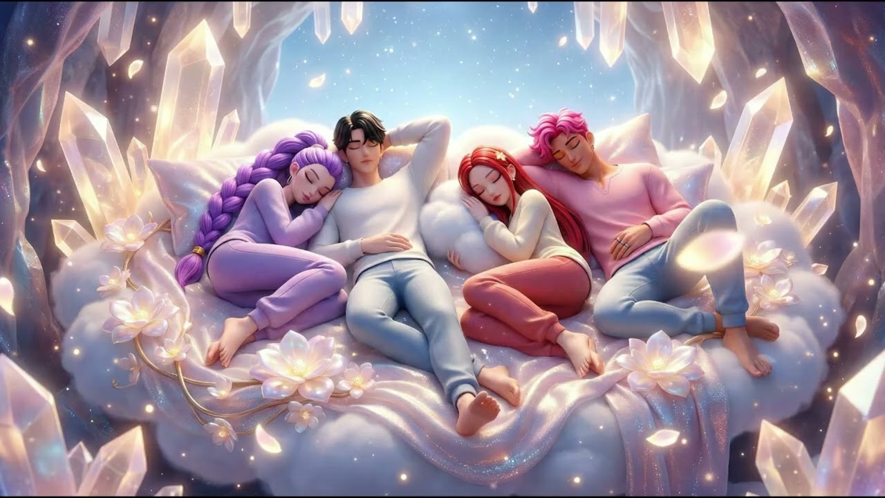 K-Pop Demon Hunter | 8-Minute Night Ritual 🌑 Drift into Deep Sleep with Rumi & Jinu, Mira & Abby