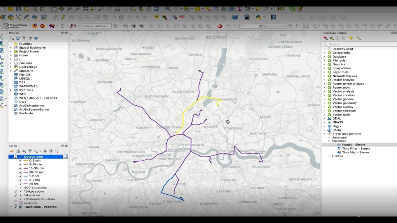 QGIS Tutorial: Route Planning in QGIS with the TravelTime QGIS Plugin