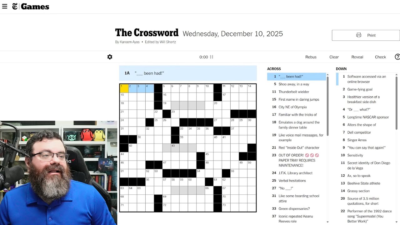 Learning Crossword Week 82 | NYT Crossword Wednesday Dec 10th, 2025