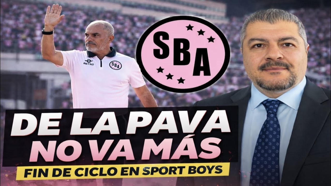 JAIME DE LA PAVA DEJÓ DE SER EL DT DE SPORT BOYS 