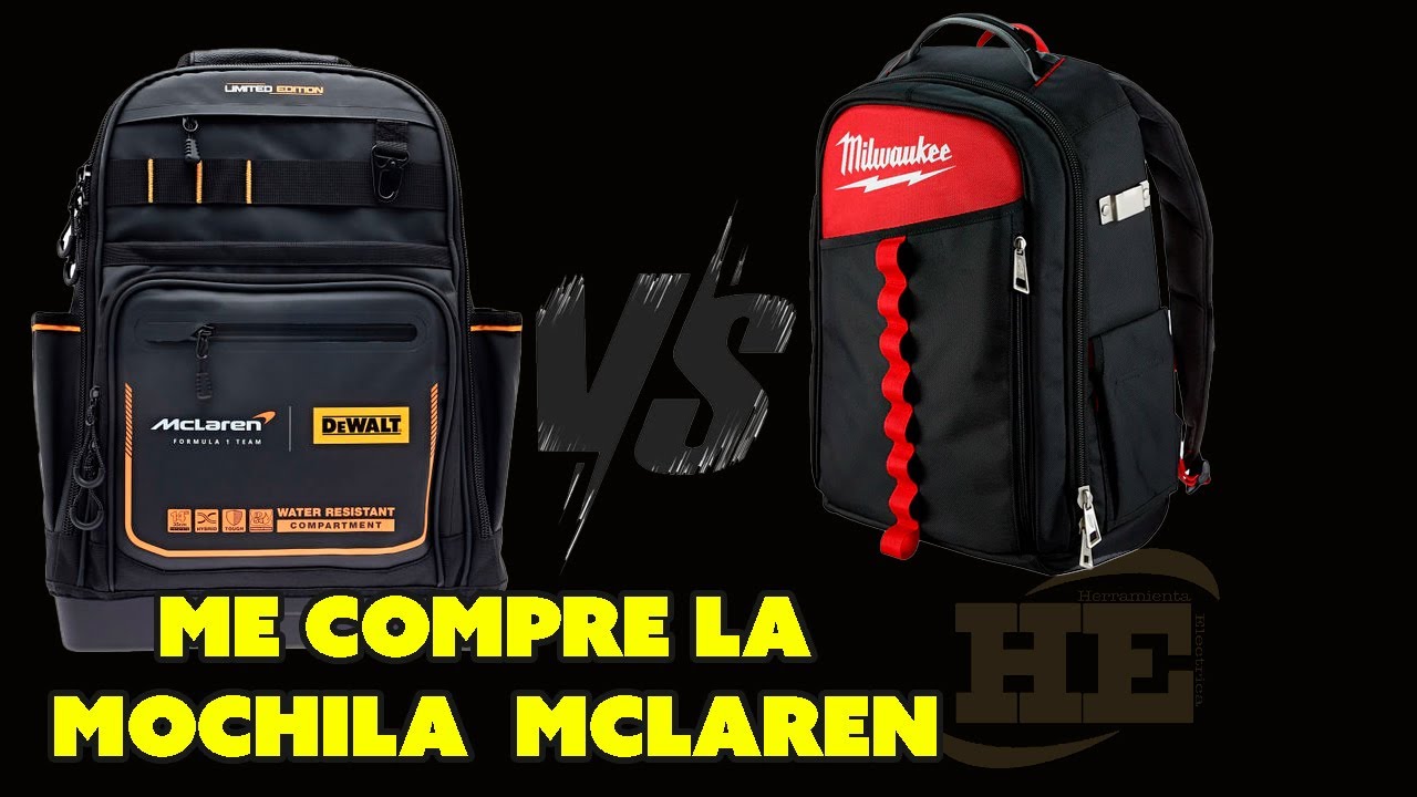 Mochila Mclaren Dewalt mas GRANDE mas Resistente