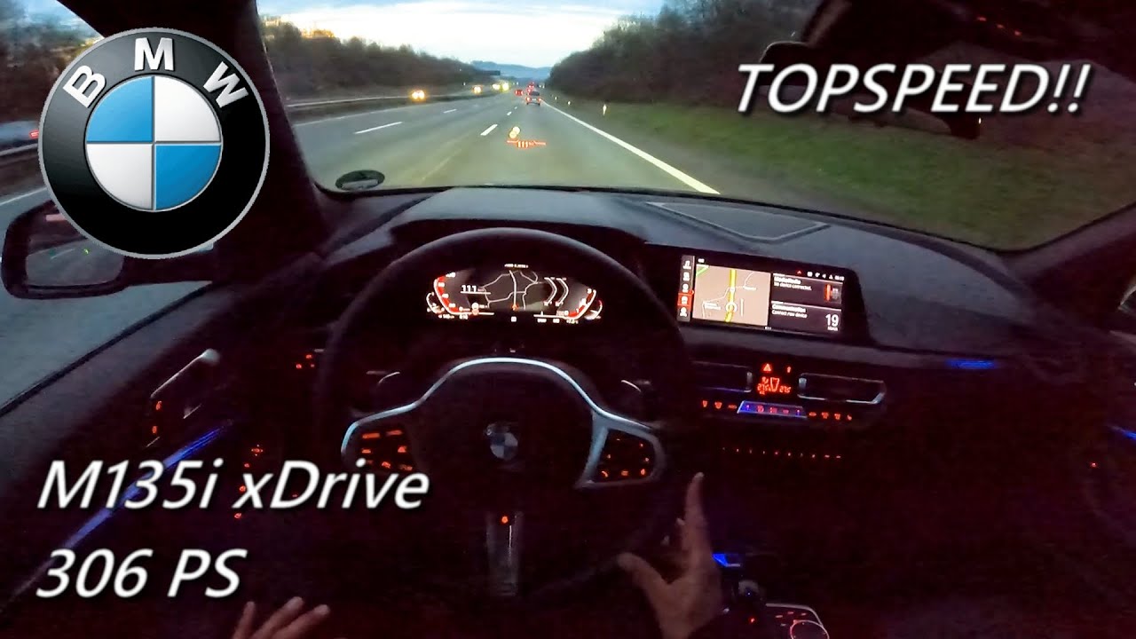 2023 BMW M135i xDrive 306 PS NIGHT POV DRIVE TOPSPEED FRANKFURT (60 FPS)